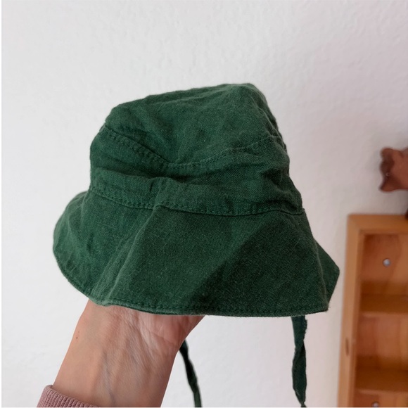 Mabo baby 6m linen green Bucket Hat - Picture 6 of 9